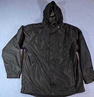 Harvard Square Boys & Girls Club of Greater Lowell Black Rain Jacket Size L